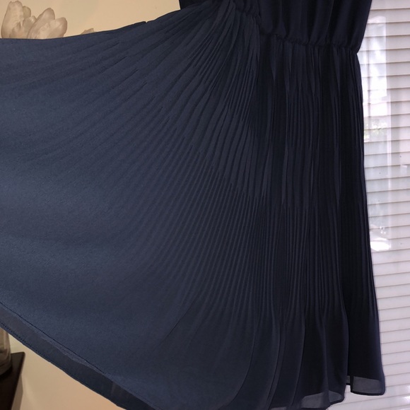 Ann Taylor Petite Pleated Flare Dress - Picture 3 of 11